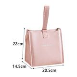 Maxbell Insulated Lunch Storage Bag Portable Tote Bento Pouch for Fishing Adults Girls Pink