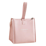 Maxbell Insulated Lunch Storage Bag Portable Tote Bento Pouch for Fishing Adults Girls Pink