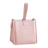 Maxbell Insulated Lunch Storage Bag Portable Tote Bento Pouch for Fishing Adults Girls Pink