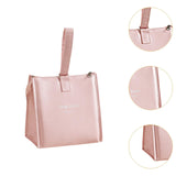 Maxbell Insulated Lunch Storage Bag Portable Tote Bento Pouch for Fishing Adults Girls Pink