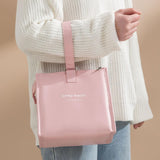 Maxbell Insulated Lunch Storage Bag Portable Tote Bento Pouch for Fishing Adults Girls Pink