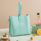 Maxbell Insulated Lunch Storage Bag Portable Tote Bento Pouch for Fishing Adults Girls Green
