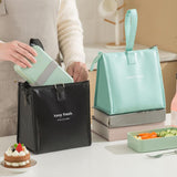 Maxbell Insulated Lunch Storage Bag Portable Tote Bento Pouch for Fishing Adults Girls Green