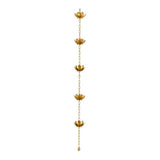 Maxbell Lotus Rain Chains for Gutters Decorative Roofs Sheds Lotus Flower Rain Chain