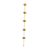 Maxbell Lotus Rain Chains for Gutters Decorative Roofs Sheds Lotus Flower Rain Chain