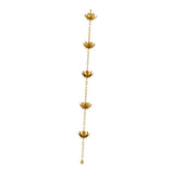 Maxbell Lotus Rain Chains for Gutters Decorative Roofs Sheds Lotus Flower Rain Chain