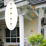 Maxbell Lotus Rain Chains for Gutters Decorative Roofs Sheds Lotus Flower Rain Chain