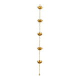 Maxbell Lotus Rain Chains for Gutters Decorative Roofs Sheds Lotus Flower Rain Chain