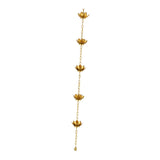 Maxbell Lotus Rain Chains for Gutters Decorative Roofs Sheds Lotus Flower Rain Chain