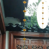 Maxbell Lotus Rain Chains for Gutters Decorative Roofs Sheds Lotus Flower Rain Chain