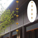 Maxbell Lotus Rain Chains for Gutters Decorative Roofs Sheds Lotus Flower Rain Chain