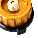 Maxbell Gas Tank Adapter Converter Auto Off Furnace Adapter Accessories for Grilling Gold