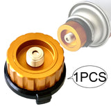 Maxbell Gas Tank Adapter Converter Auto Off Furnace Adapter Accessories for Grilling Gold