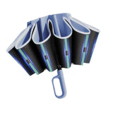 Maxbell Automatic Folding Umbrella Windproof Portable Umbrella Fold Umbrella Blue