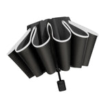 Maxbell Folding Umbrella Windproof Lightweight Personal Umbrellas Sun Rain Umbrellas Black