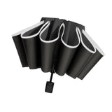 Maxbell Folding Umbrella Windproof Lightweight Personal Umbrellas Sun Rain Umbrellas Black