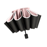 Maxbell Folding Umbrella Windproof Lightweight Personal Umbrellas Sun Rain Umbrellas Pink