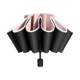 Maxbell Folding Umbrella Windproof Lightweight Personal Umbrellas Sun Rain Umbrellas Pink