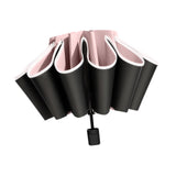 Maxbell Folding Umbrella Windproof Lightweight Personal Umbrellas Sun Rain Umbrellas Pink