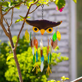 Maxbell Owl Wind Chime Outdoor Wind Chime for Outside for Bedroom Living Room Garden