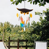 Maxbell Owl Wind Chime Outdoor Wind Chime for Outside for Bedroom Living Room Garden