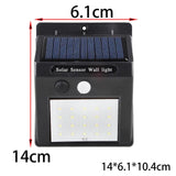 Maxbell Wall Solar Lamp Waterproof Outdoor Solar Light for Garage Driveway Flowerbed