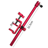 Maxbell Rod Baits Tray Holder Stable 2 in 1 Portable for Outdoors Activities Supplies Red