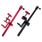 Maxbell Rod Baits Tray Holder Stable 2 in 1 Portable for Outdoors Activities Supplies Red