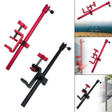 Maxbell Rod Baits Tray Holder Stable 2 in 1 Portable for Outdoors Activities Supplies Red