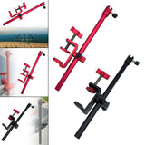 Maxbell Rod Baits Tray Holder Stable 2 in 1 Portable for Outdoors Activities Supplies Red