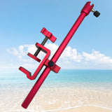 Maxbell Rod Baits Tray Holder Stable 2 in 1 Portable for Outdoors Activities Supplies Red