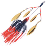 Maxbell 5Pcs Fishing Lures Spinnerbait Metal Fishing Tackle for Crappie Bass Walleye