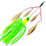 Maxbell 5Pcs Fishing Lures Spinnerbait Metal Fishing Tackle for Crappie Bass Walleye