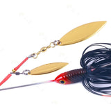 Maxbell 5Pcs Fishing Lures Spinnerbait Metal Fishing Tackle for Crappie Bass Walleye