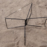 Maxbell Foldable Cooling Stand Sturdy Foldable Stand Rack for Luggage Travel Camping Black