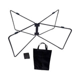 Maxbell Foldable Cooling Stand Sturdy Foldable Stand Rack for Luggage Travel Camping Black