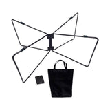 Maxbell Foldable Cooling Stand Sturdy Foldable Stand Rack for Luggage Travel Camping Black