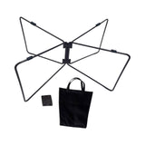 Maxbell Foldable Cooling Stand Sturdy Foldable Stand Rack for Luggage Travel Camping Black