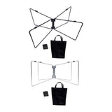 Maxbell Foldable Cooling Stand Sturdy Foldable Stand Rack for Luggage Travel Camping Black