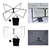 Maxbell Foldable Cooling Stand Sturdy Foldable Stand Rack for Luggage Travel Camping Black