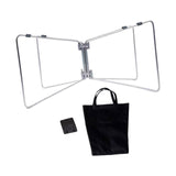 Maxbell Foldable Cooling Stand Sturdy Foldable Stand Rack for Luggage Travel Camping Silver