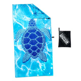 Maxbell Turtle Printed Beach Towel Stylish Bath Towel for Outdoor Travel Summer