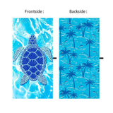 Maxbell Turtle Printed Beach Towel Stylish Bath Towel for Outdoor Travel Summer