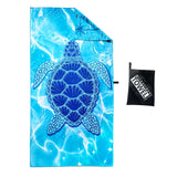 Maxbell Turtle Printed Beach Towel Stylish Bath Towel for Outdoor Travel Summer