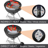 Maxbell Charcoal Basket Tools Multipurpose BBQ Burner Basket for Camping Lawn Garden
