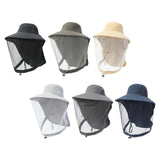 Maxbell Beekeeping Netting Hat Beekeeper Hat with Mesh for Hiking Outdoor Activities Black