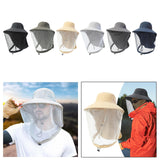 Maxbell Beekeeping Netting Hat Beekeeper Hat with Mesh for Hiking Outdoor Activities Black