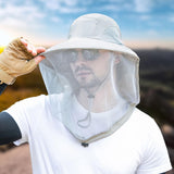 Maxbell Beekeeping Netting Hat Beekeeper Hat with Mesh for Hiking Outdoor Activities Black