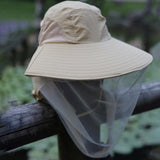 Maxbell Beekeeping Netting Hat Beekeeper Hat with Mesh for Hiking Outdoor Activities Black