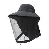 Maxbell Beekeeping Netting Hat Beekeeper Hat with Mesh for Hiking Outdoor Activities Black